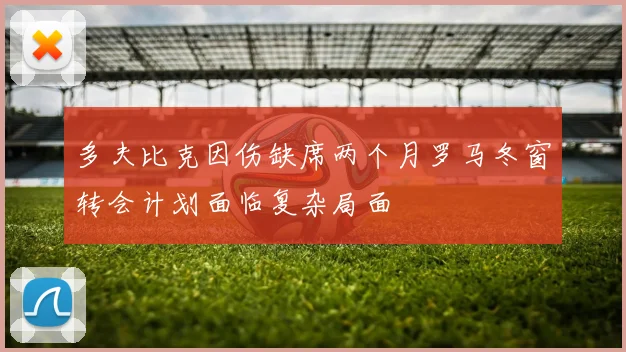 多夫比克因伤缺席两个月罗马冬窗转会计划面临复杂局面